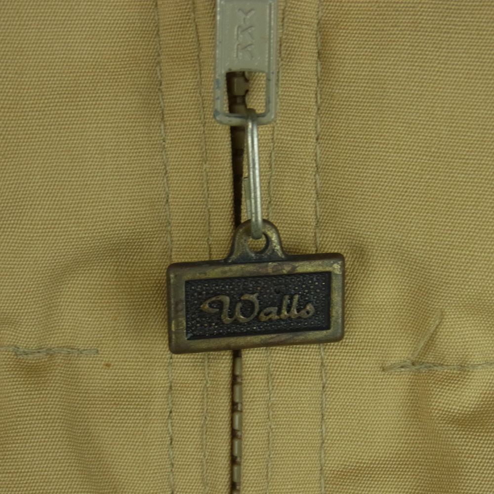 ウォールズ ヴィンテージ 80s USA製 BLIZZARD PRUF フルジップ 中綿入り ジャケット ベージュ系 40 REGULAR【中古】