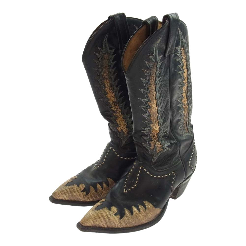 トニーラマ ウエスタン ブーツ 黒系 ブラック系 7 1/2【中古】