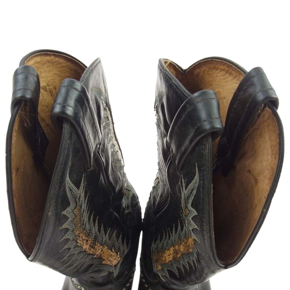 トニーラマ ウエスタン ブーツ 黒系 ブラック系 7 1/2【中古】