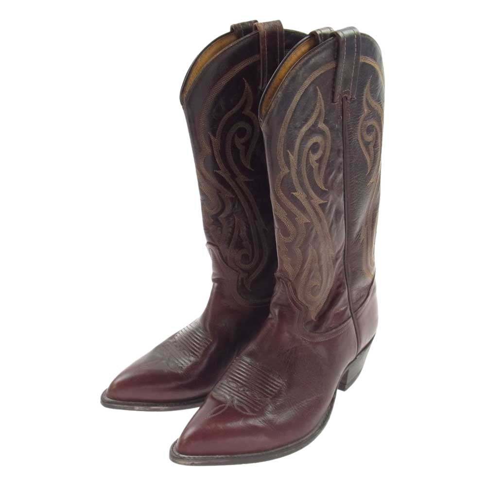 トニーラマ ウエスタン ブーツ 茶系 ブラウン系【中古】