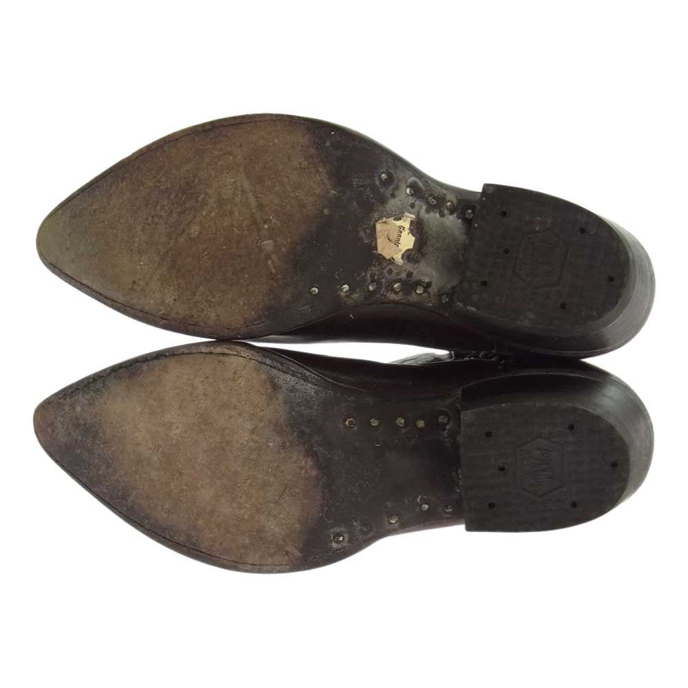 トニーラマ ウエスタン ブーツ 茶系 ブラウン系【中古】