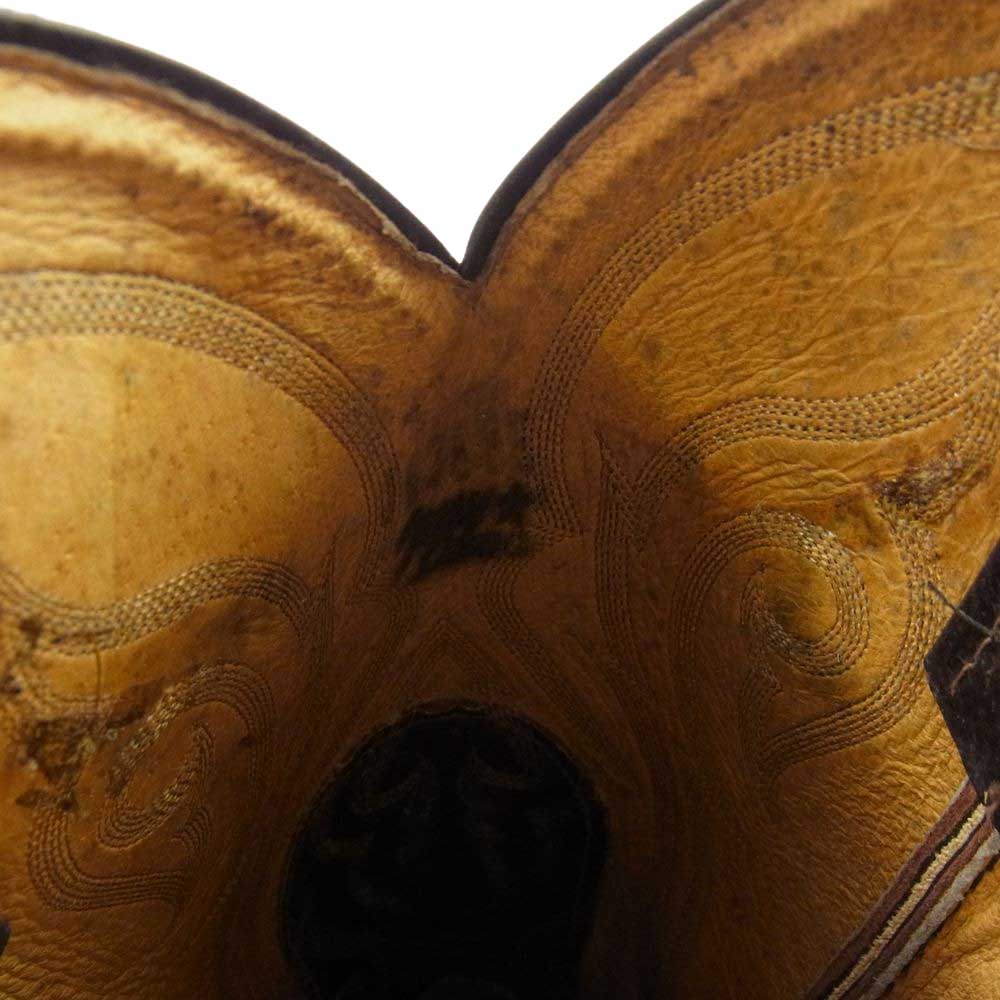 トニーラマ ウエスタン ブーツ 茶系 ブラウン系【中古】