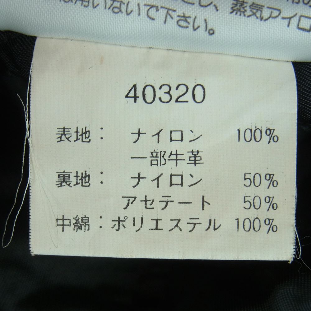 HARLEY DAVIDSON ハーレーダビッドソン 40320 レディース レザー ナイロン 切替 ライダース ジャケット ブラック系 オレンジ系 L【中古】