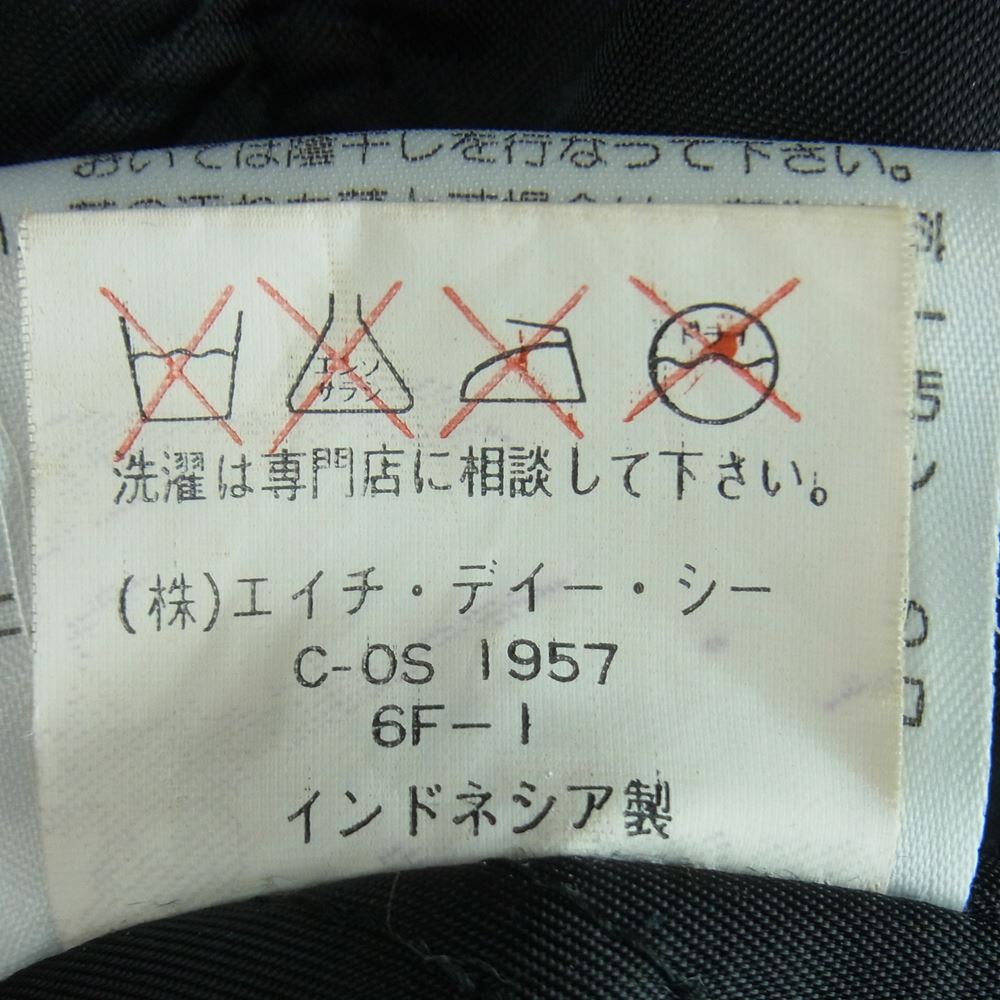 HARLEY DAVIDSON ハーレーダビッドソン 40320 レディース レザー ナイロン 切替 ライダース ジャケット ブラック系 オレンジ系 L【中古】