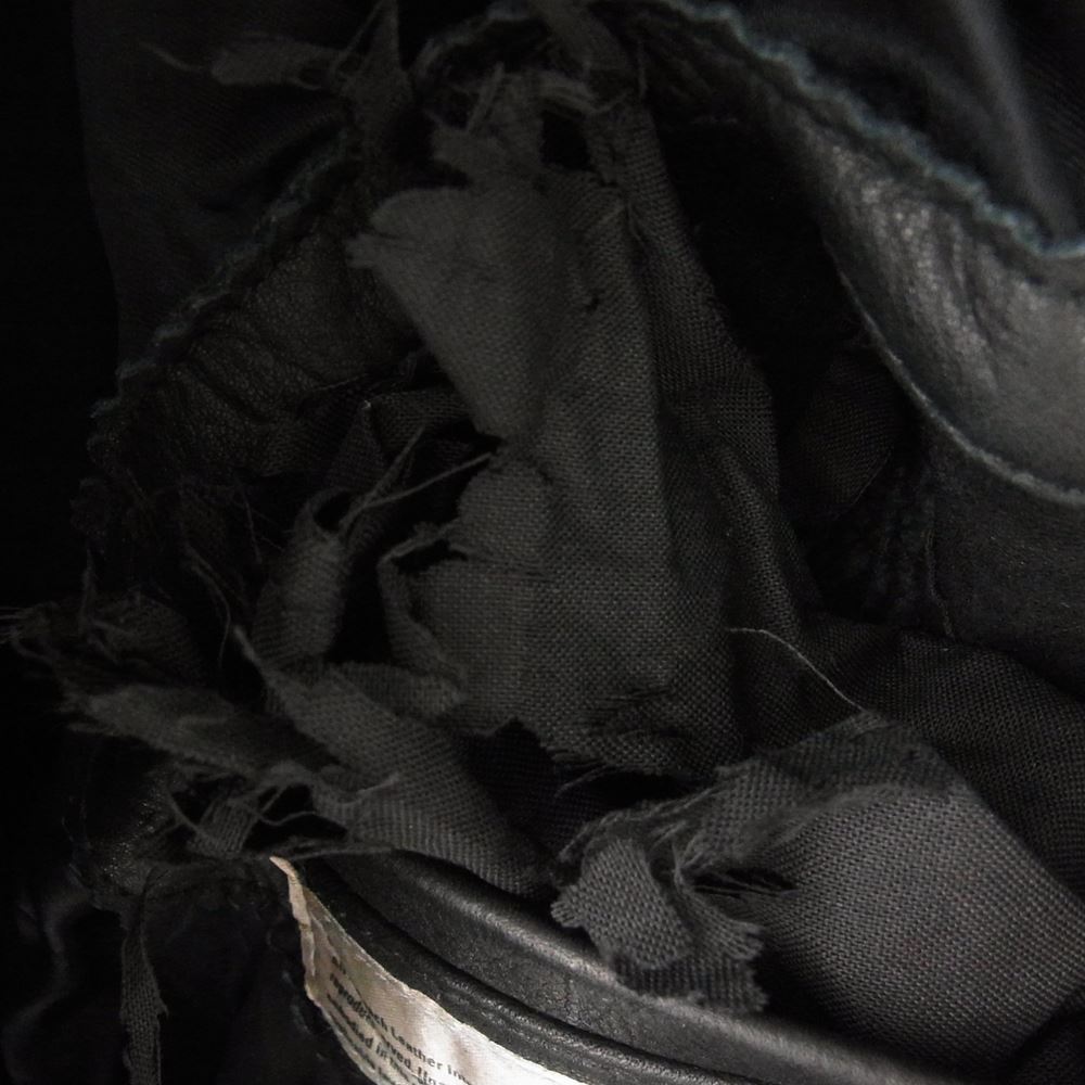 ノースビーチ ririジップ オールド レザー ライダース ジャケット ブラック系 36【中古】