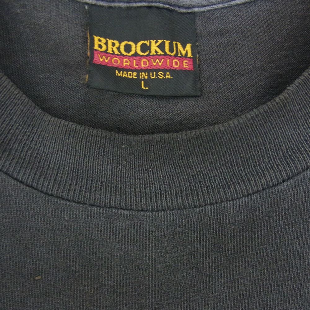 オールド METALLICA メタリカ 90s USA製 1993コピーライト入り BROCKUMボディ METALLI'FUCKIN'CA Tシャツ チャコール系 L【中古】