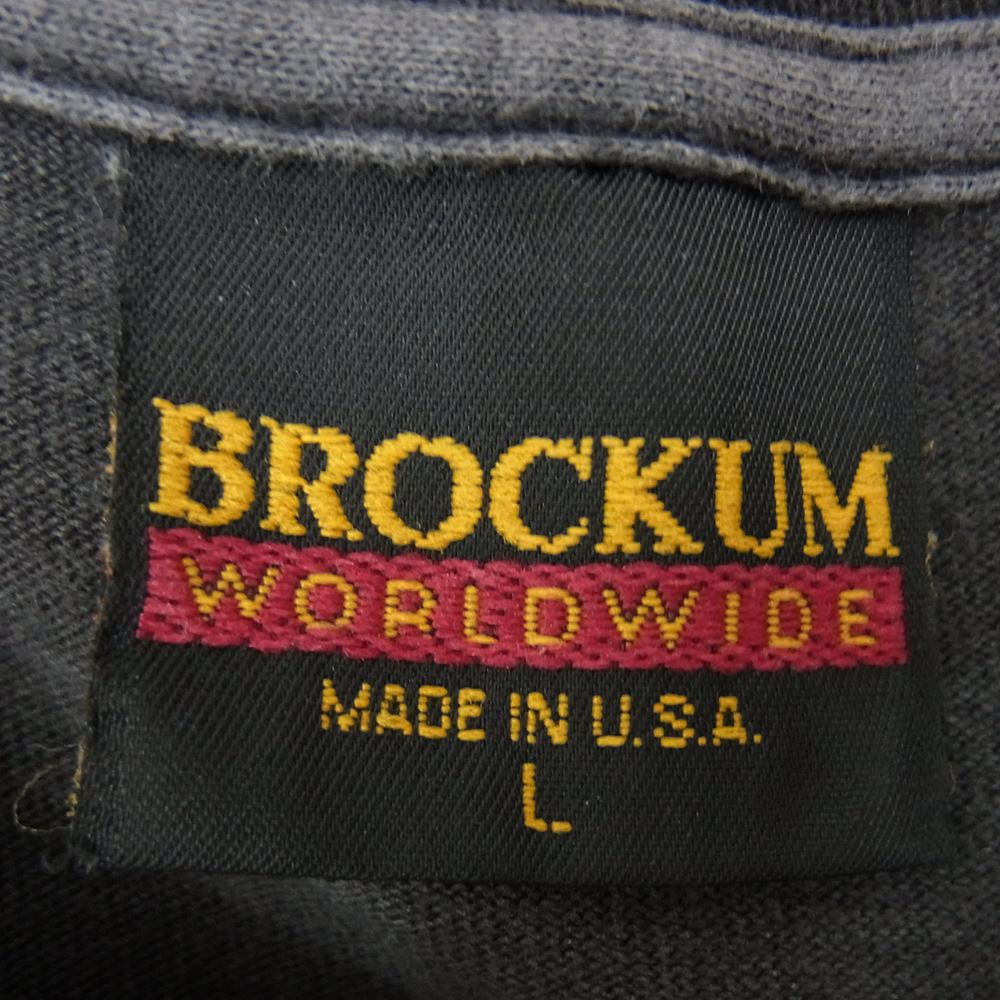 オールド METALLICA メタリカ 90s USA製 1993コピーライト入り BROCKUMボディ METALLI'FUCKIN'CA Tシャツ チャコール系 L【中古】