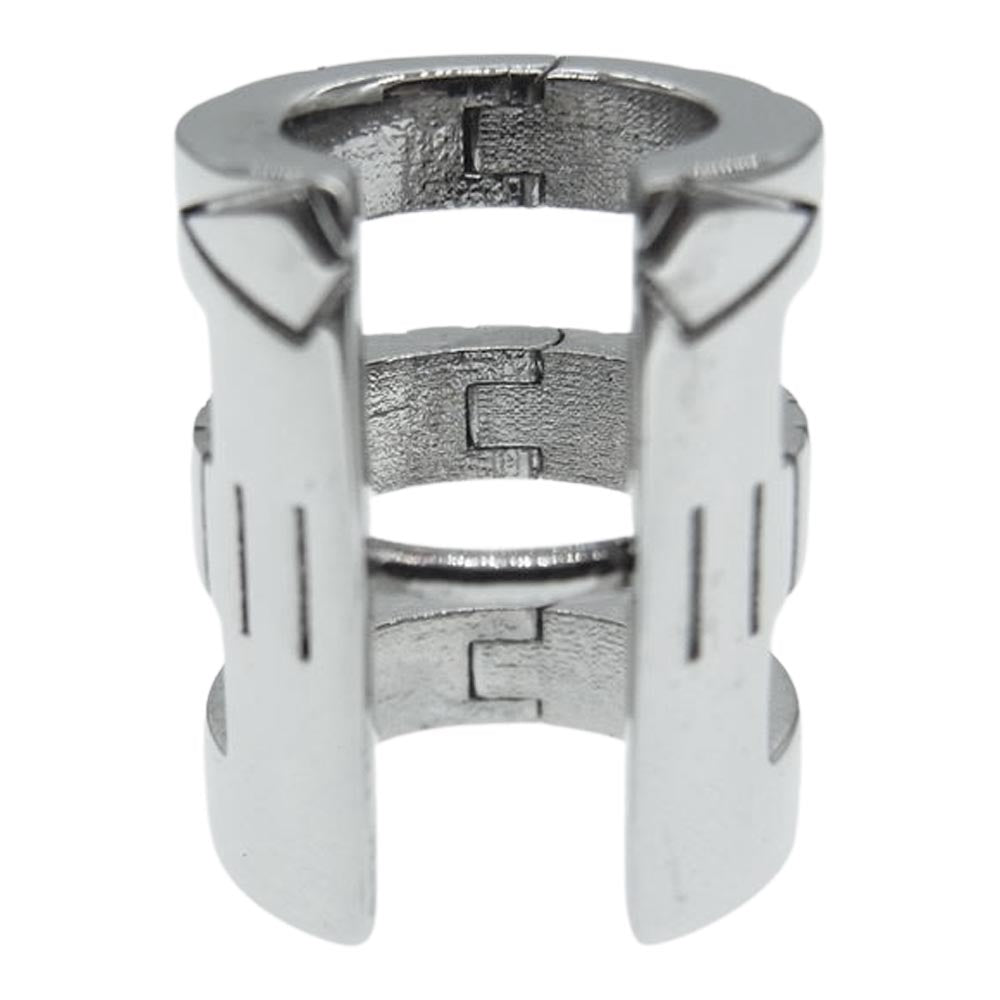 MAISON MARGIELA メゾンマルジェラ SM0VG0014 エングレーブド フープ イヤリング ピアス シルバー シルバー系【中古】