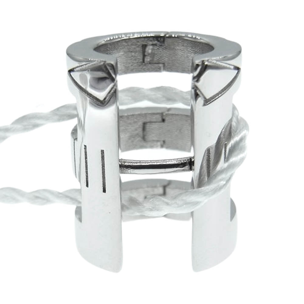 MAISON MARGIELA メゾンマルジェラ SM0VG0014 エングレーブド フープ イヤリング ピアス シルバー シルバー系【美品】【中古】