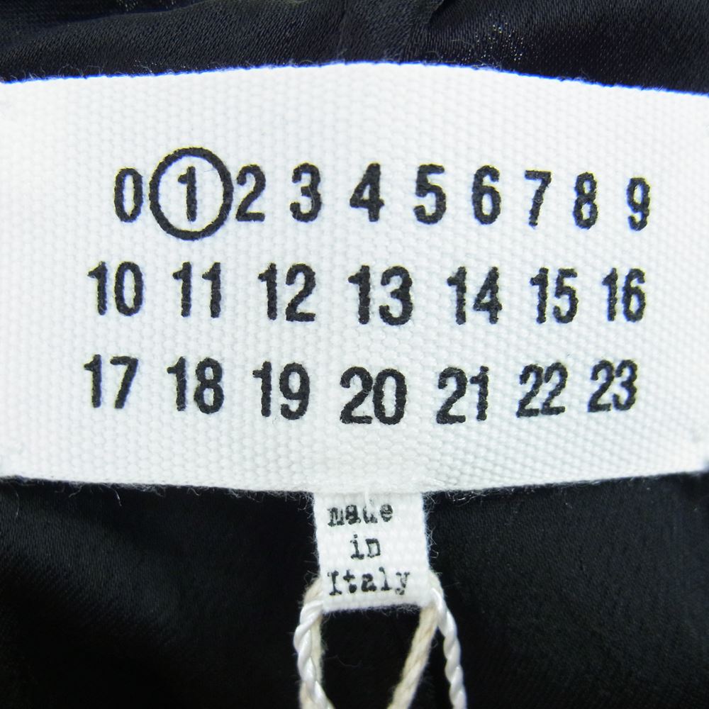 MAISON MARGIELA メゾンマルジェラ 20AW S51KA0528　 1ライン レーヨン スラックス パンツ ブラック系【新古品】【未使用】【中古】