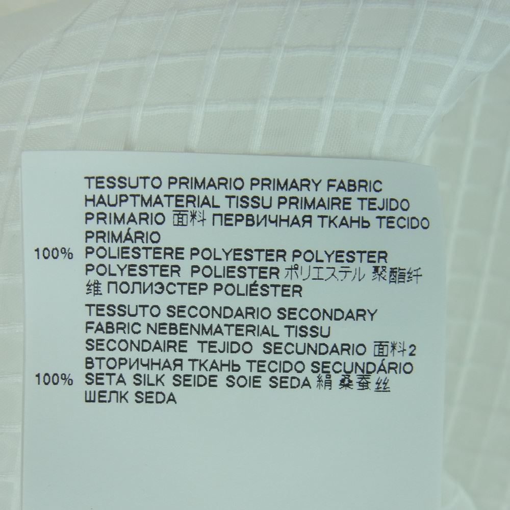 MAISON MARGIELA メゾンマルジェラ 20SS S51AH0141 1ライン スタンドカラー オーバーサイズ シースルー ロング コート ホワイト系 XS【中古】