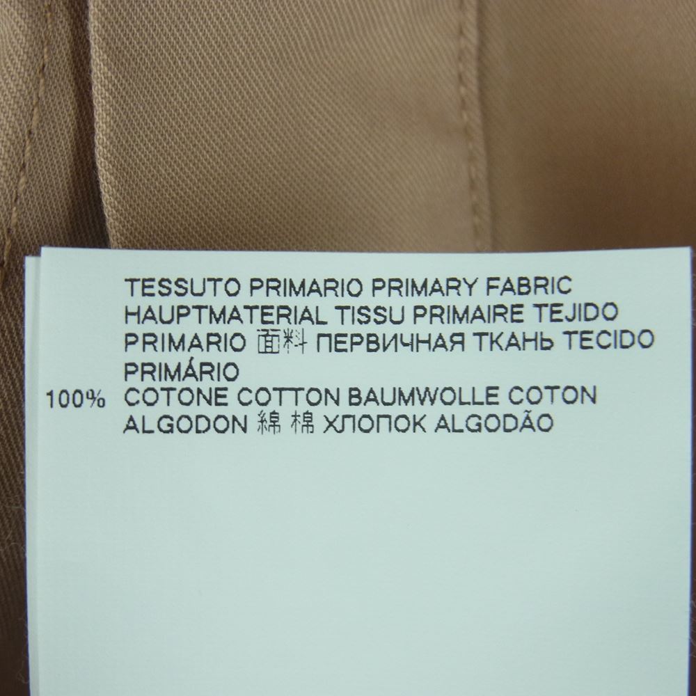 MAISON MARGIELA メゾンマルジェラ 20SS S51FP0081 1ライン コットン ジャンプスーツ 比翼 オールインワン ショートパンツ 長袖 ベージュ系 40【中古】
