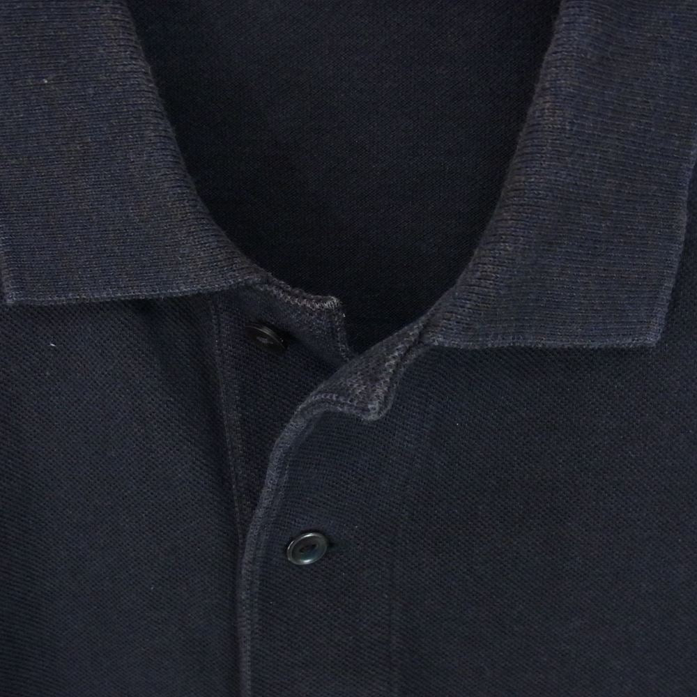 COMOLI コモリ 20SS R01-05012 鹿の子 半袖 ポロシャツ ネイビー系 2【中古】