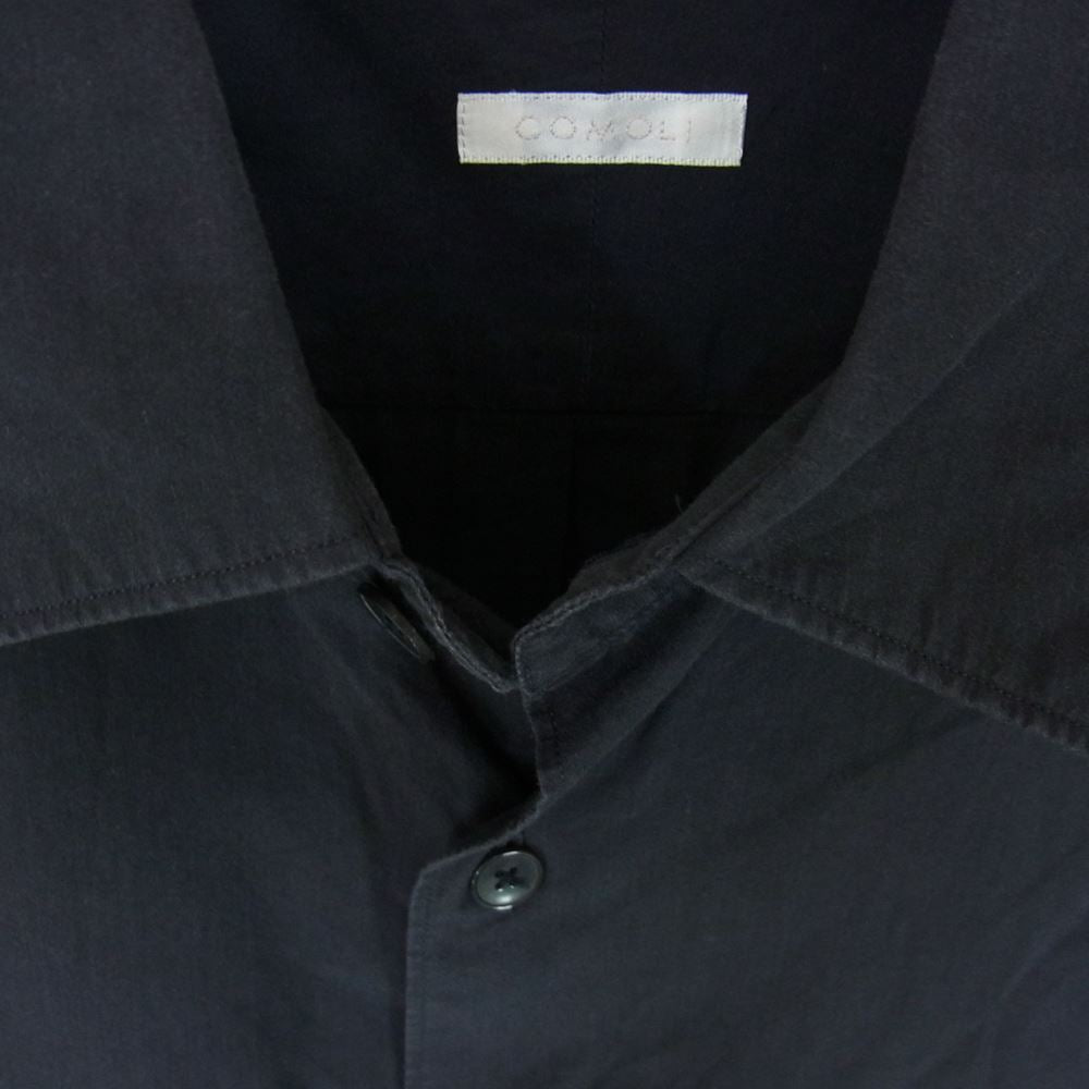 COMOLI コモリ 20SS R01-02008   ショートスリーブ コモリシャツ 半袖 ネイビー系 2【中古】