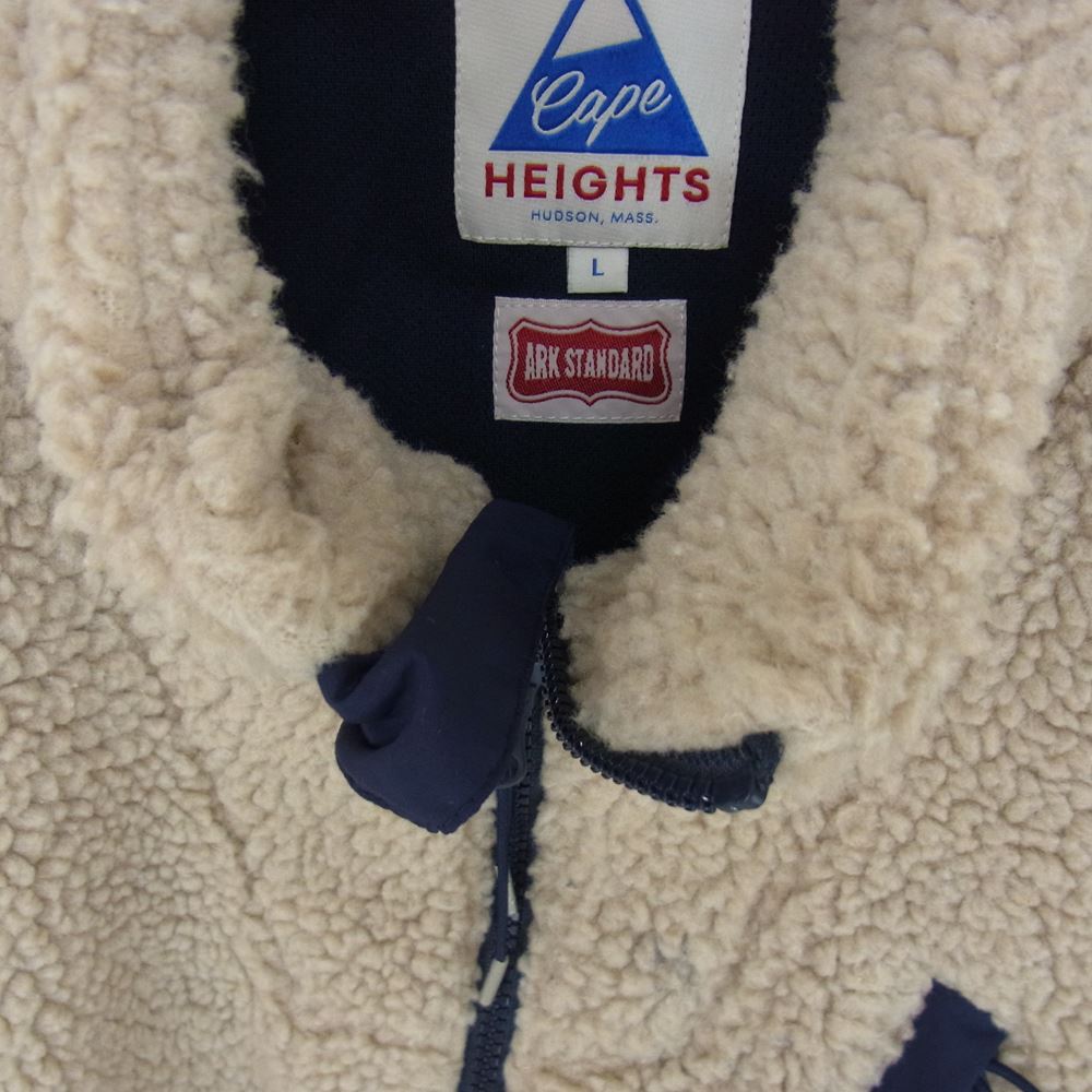 ケープハイツ ボア フリース ジャケット ホワイト系 L【中古】