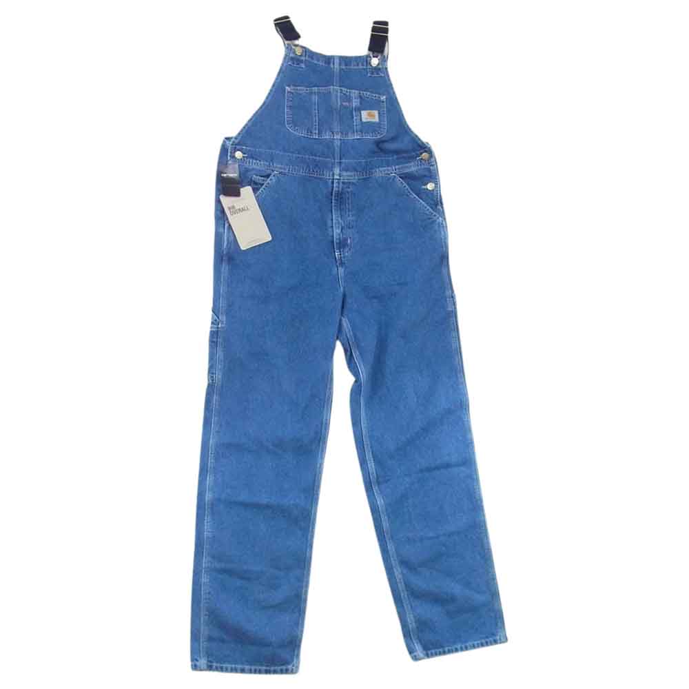 Carhartt カーハート WASHED DENIM BIB OVERALL ウォッシュド デニム ビブ オーバーオール ブルー系 W32 L32【新古品】【未使用】【中古】