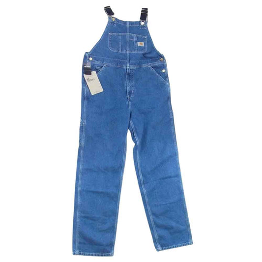 Carhartt カーハート WASHED DENIM BIB OVERALL ウォッシュド デニム ビブ オーバーオール ブルー系 W32 L32【新古品】【未使用】【中古】