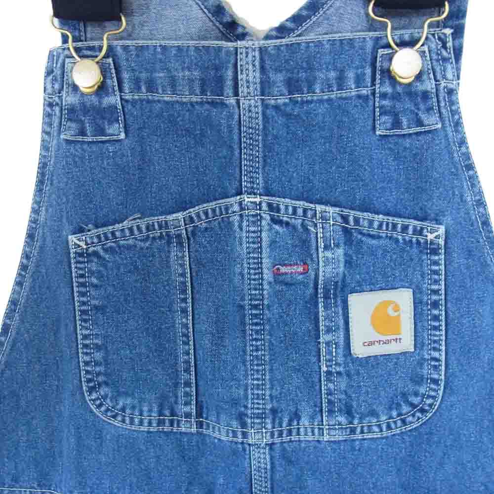 Carhartt カーハート WASHED DENIM BIB OVERALL ウォッシュド デニム ビブ オーバーオール ブルー系 W32 L32【新古品】【未使用】【中古】