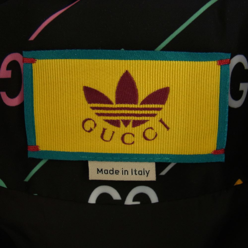 GUCCI グッチ 722262 ZALCI × adidas アディダス GG Trefoil jacket トレフォイル ジャケット 中綿 ナイロン ブラック系 マルチカラー系 50【新古品】【未使用】【中古】