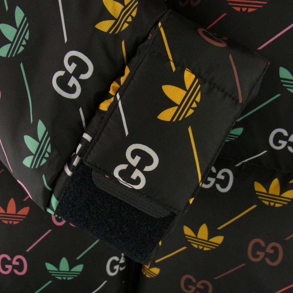 GUCCI グッチ 723055 ZALAT × adidas アディダス GG Trefoil down jacket トレフォイル ダウン ジャケット ブラック系 マルチカラー系 52【新古品】【未使用】【中古】