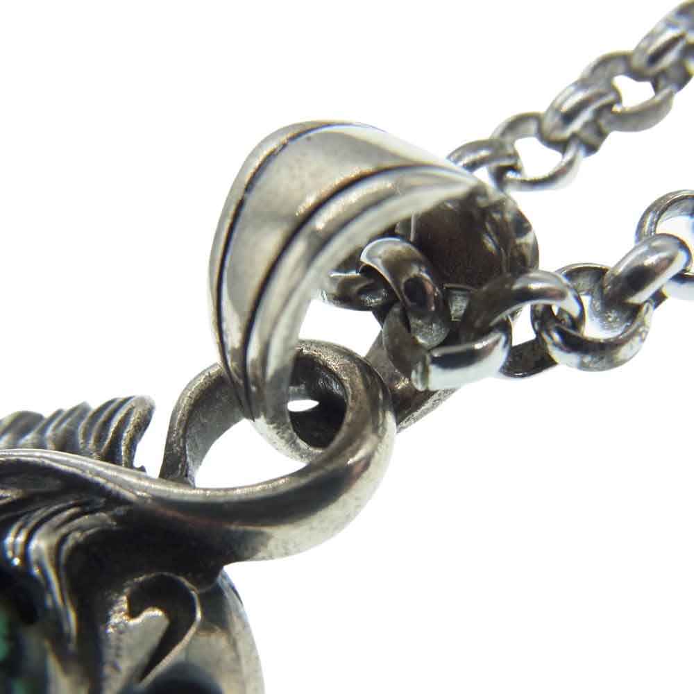 SAAD サード ターコイズ フェザーオーバル ネックレス シルバー系【中古】