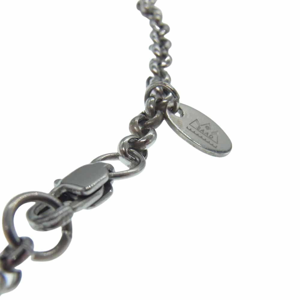 SAAD サード ターコイズ フェザーオーバル ネックレス シルバー系【中古】