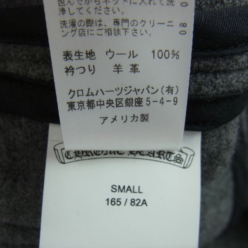 CHROME HEARTS クロムハーツ（原本無） 2611-304-0140 国内正規品 クロスボール スナップボタン ウール ジャケット グレー系 S【中古】