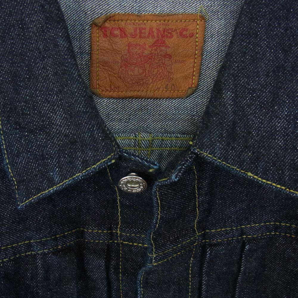 ティーシービージーンズ S40SJK S40's Jacket デニム ジャケット 大戦モデル レプリカ インディゴブルー系 40【美品】【中古】