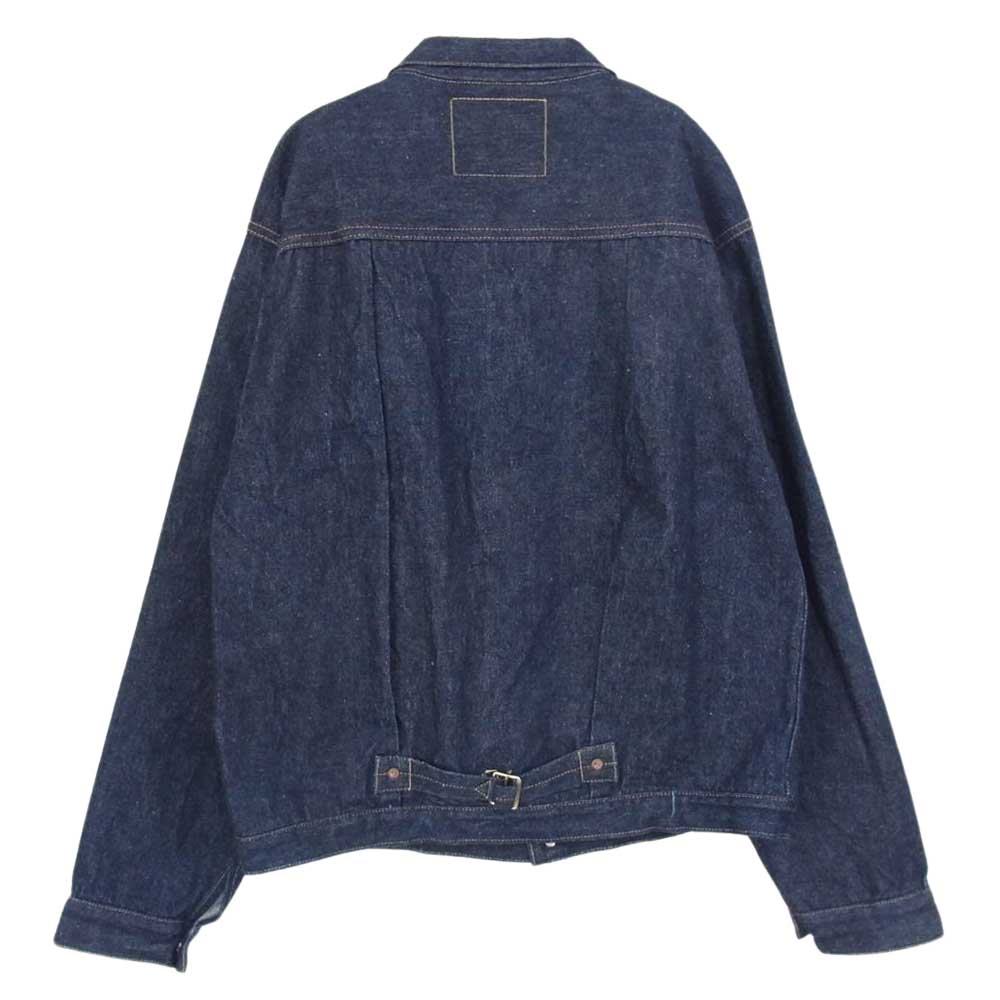 WAREHOUSE ウエアハウス Lot 2001XX 1ST TYPE DENIM JACKET ディア スキンレザーパッチ 鹿革 ファースト タイプ デニム ジャケット インディゴブルー系 42【美品】【中古】