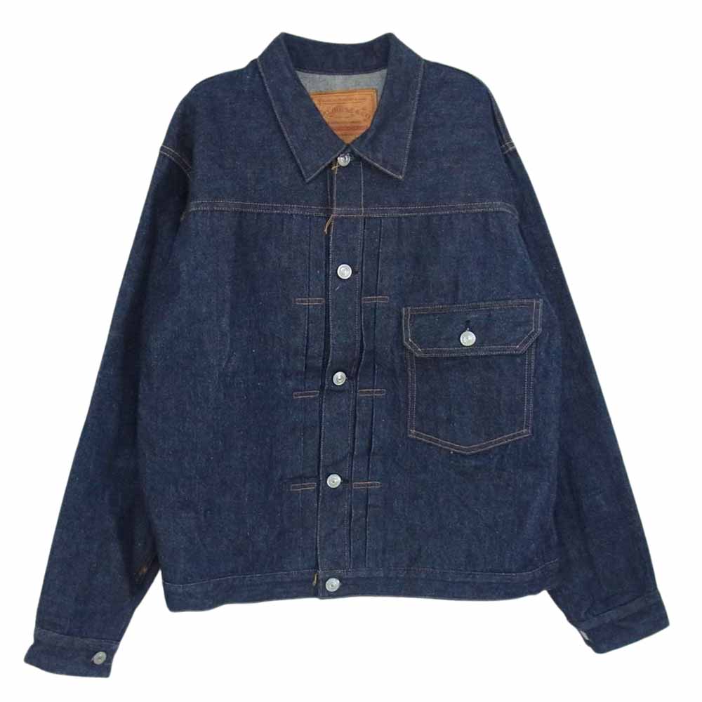 WAREHOUSE ウエアハウス Lot 2001XX 2000XX  1936モデル 1ST TYPE DENIM JACKET ディア スキンレザーパッチ 鹿革 ファースト タイプ デニム ジャケット インディゴブルー系 40【中古】