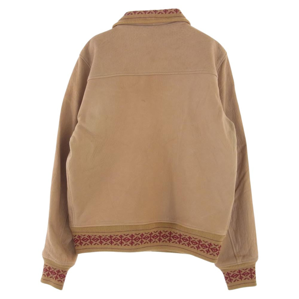 WAREHOUSE ウエアハウス A-1 TYPE LAMB LEATHER JACKET 羊革 ラムレザー ジャケット 2021直営店限定  ライトブラウン系 42【中古】