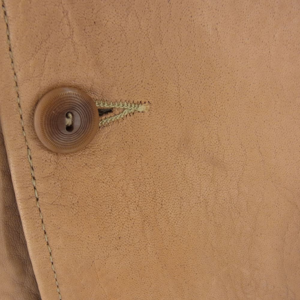 WAREHOUSE ウエアハウス A-1 TYPE LAMB LEATHER JACKET 羊革 ラムレザー ジャケット 2021直営店限定  ライトブラウン系 42【中古】