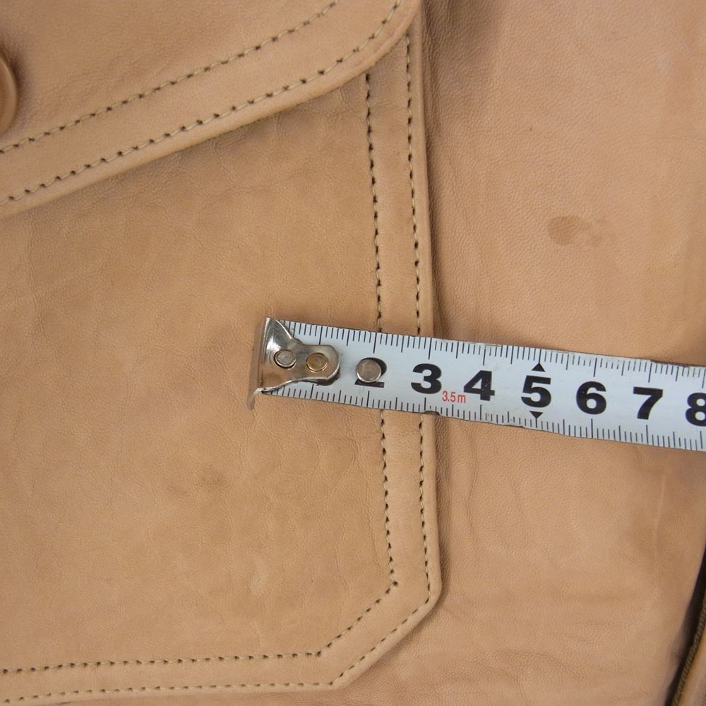 WAREHOUSE ウエアハウス A-1 TYPE LAMB LEATHER JACKET 羊革 ラムレザー ジャケット 2021直営店限定  ライトブラウン系 42【中古】