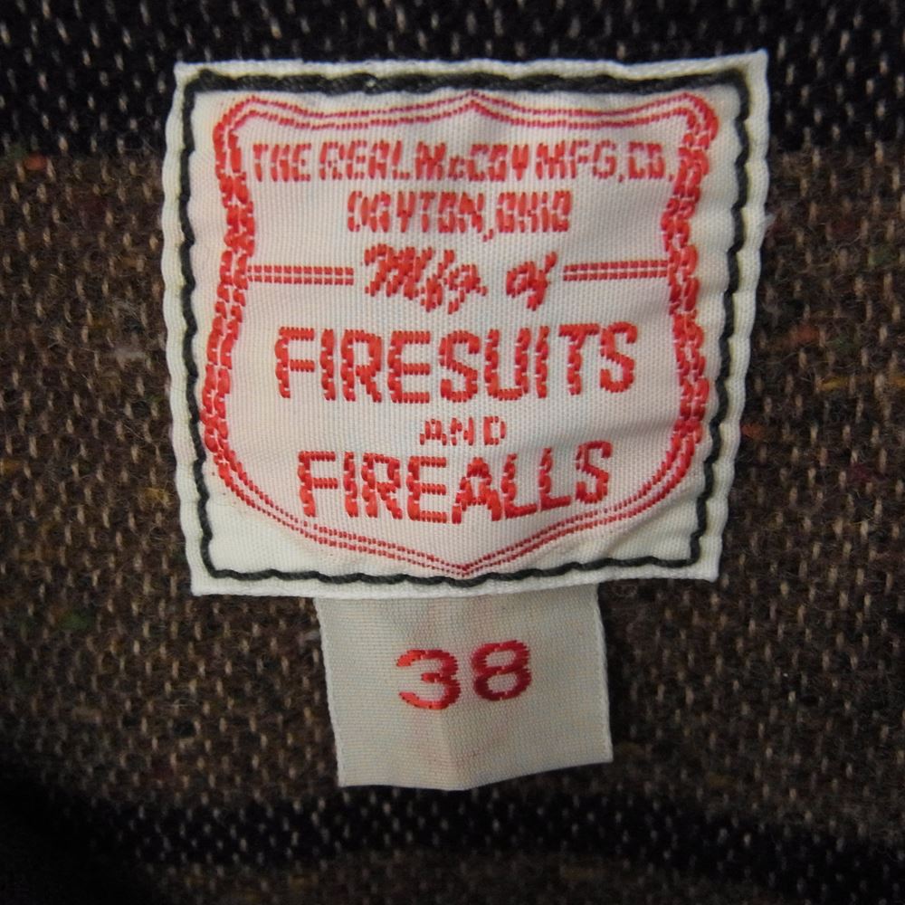 The REAL McCOY'S ザリアルマッコイズ MJ22121 FIREMAN COAT ファイヤーマン コート ブラック系 38【中古】