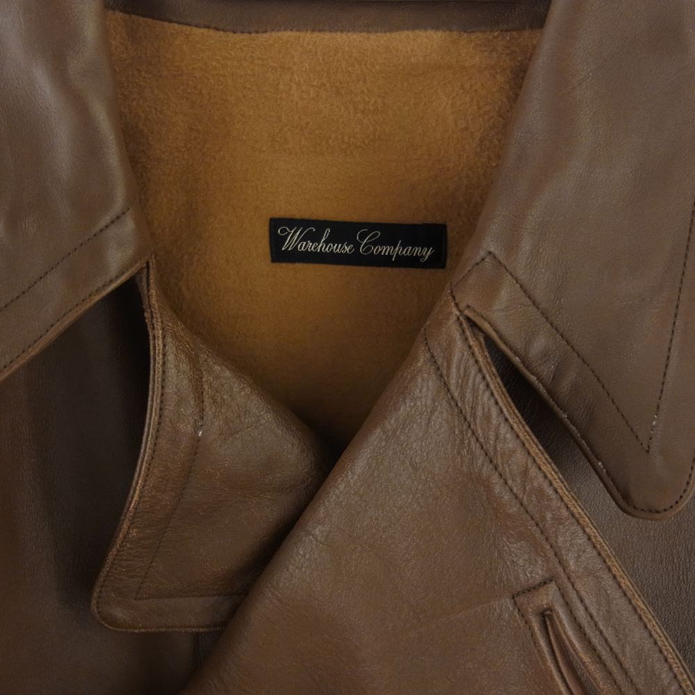 WAREHOUSE ウエアハウス ww1 ホースハイド アビエイター ジャケット ブラウン系 38【中古】
