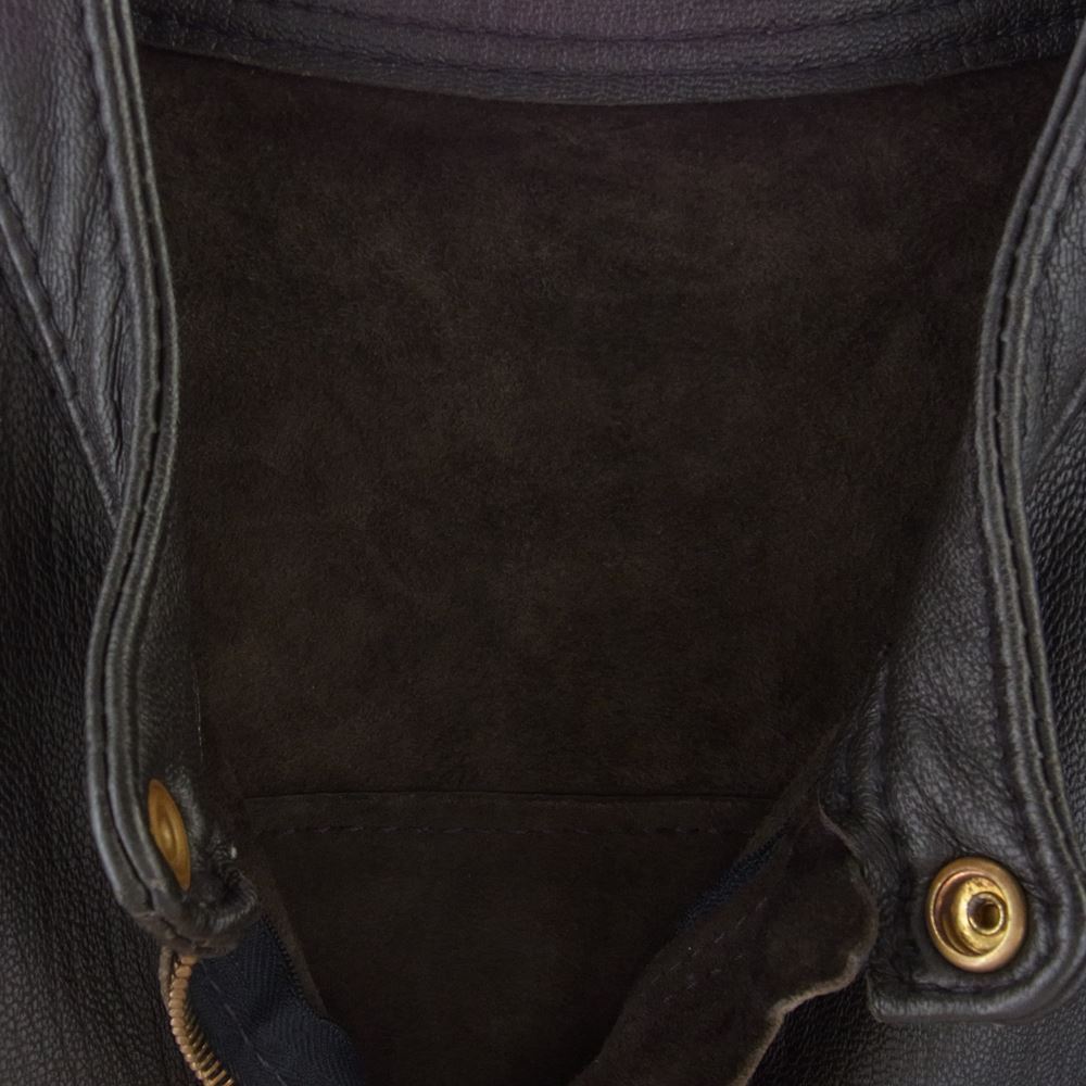 LANGLITZ LEATHERS ラングリッツレザーズ カスタム Vintage Line K9 シングル ライダース ジャケット ワッペン レザー ダークブラウン ダークブラウン系 サイズ表記無【美品】【中古】