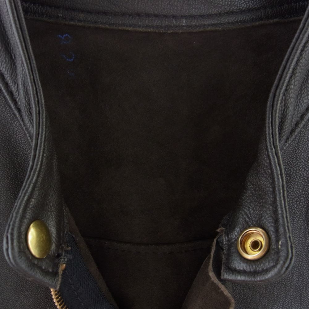 LANGLITZ LEATHERS ラングリッツレザーズ カスタム Vintage Line K9 シングル ライダース ジャケット ワッペン レザー ダークブラウン ダークブラウン系 サイズ表記無し【中古】