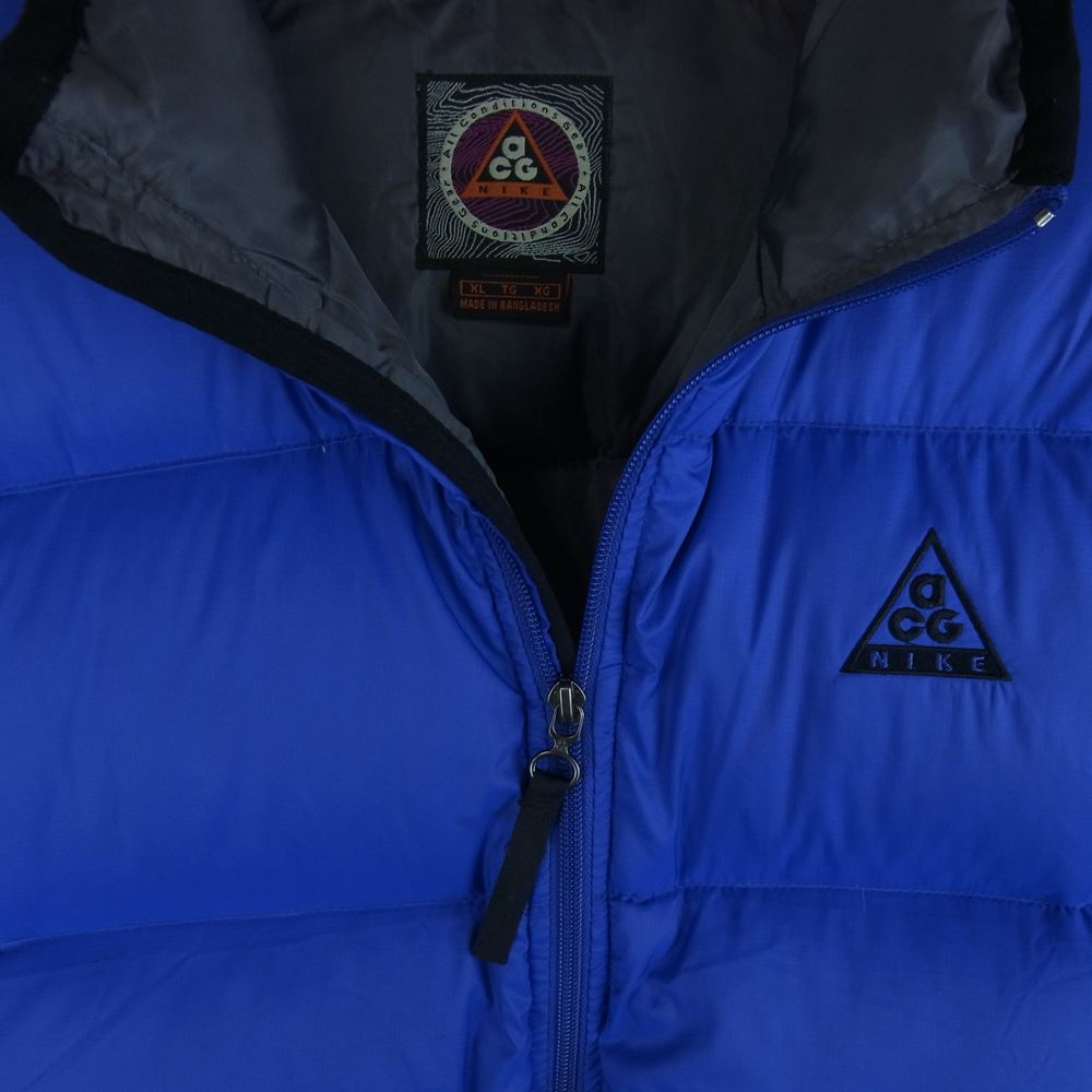 NIKE ナイキ F6-03-10-YNG ヴィンテージ ACG ダウン ジャケット バングラデシュ製 ブルー系 XL【中古】