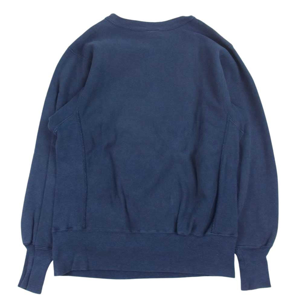 Champion チャンピオン 90s ヴィンテージ 刺繍タグ USA製  ST.LAWRENCE カレッジロゴ リバースウィーブ スウェット ネイビー系 M【中古】