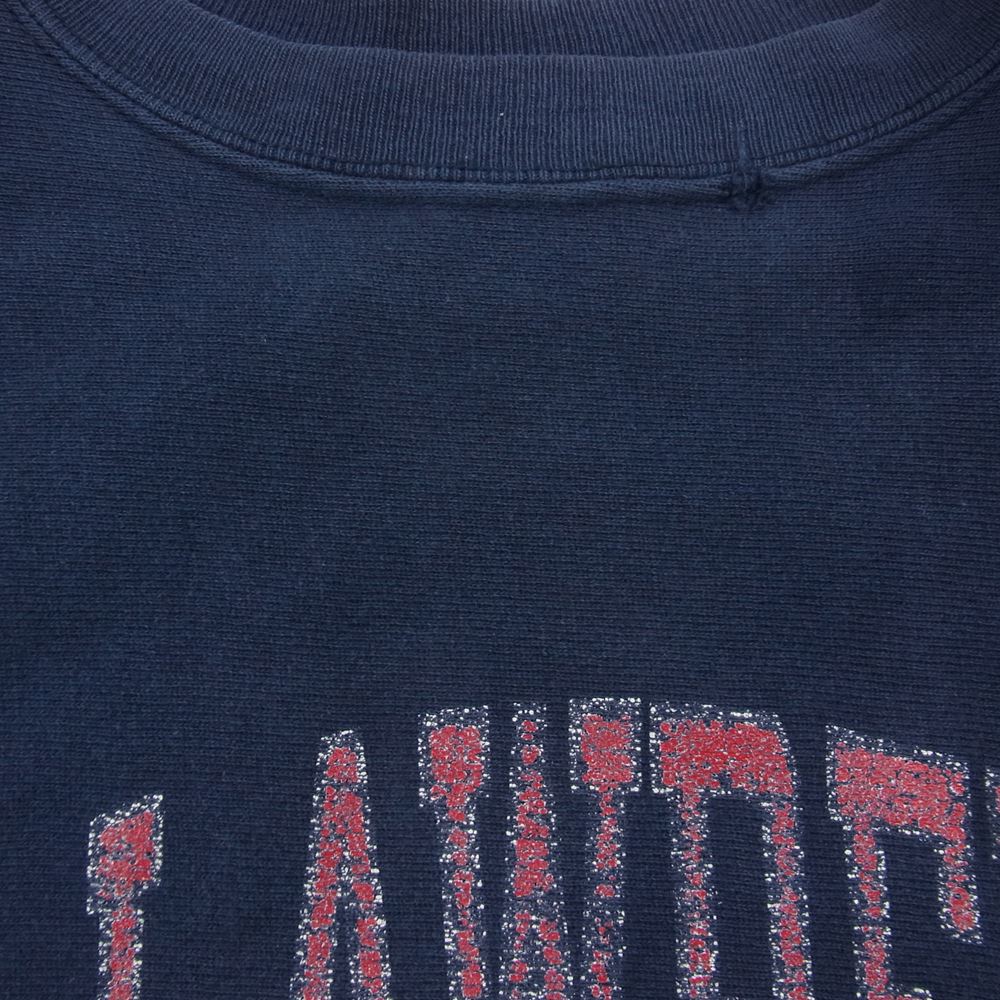 Champion チャンピオン 90s ヴィンテージ 刺繍タグ USA製  ST.LAWRENCE カレッジロゴ リバースウィーブ スウェット ネイビー系 M【中古】