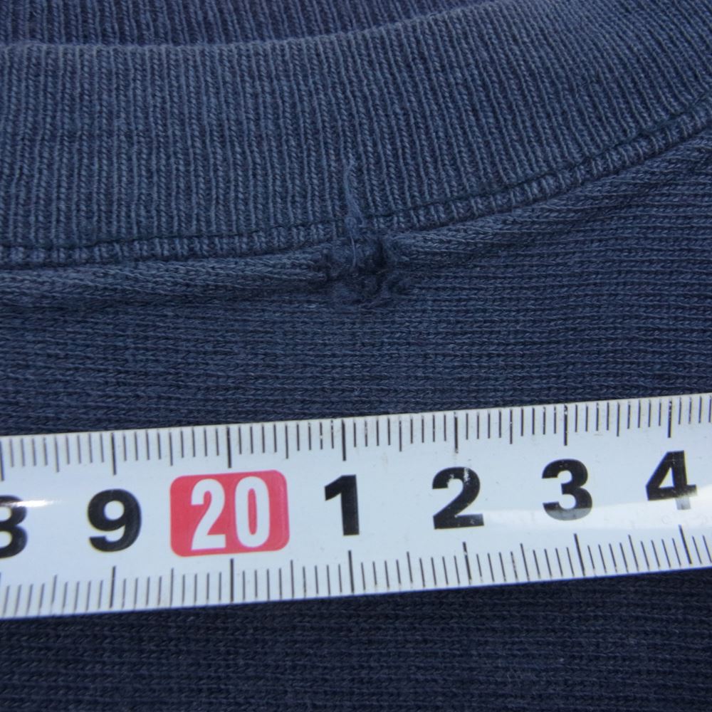 Champion チャンピオン 90s ヴィンテージ 刺繍タグ USA製  ST.LAWRENCE カレッジロゴ リバースウィーブ スウェット ネイビー系 M【中古】