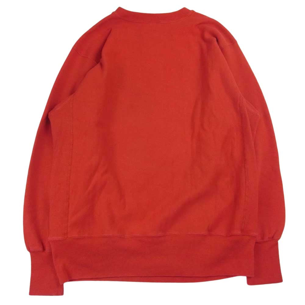 Champion チャンピオン 90s ヴィンテージ 刺繍タグ メキシコ製 NEBRASKA カレッジロゴ リバースウィーブ スウェット レッド系 XL【中古】