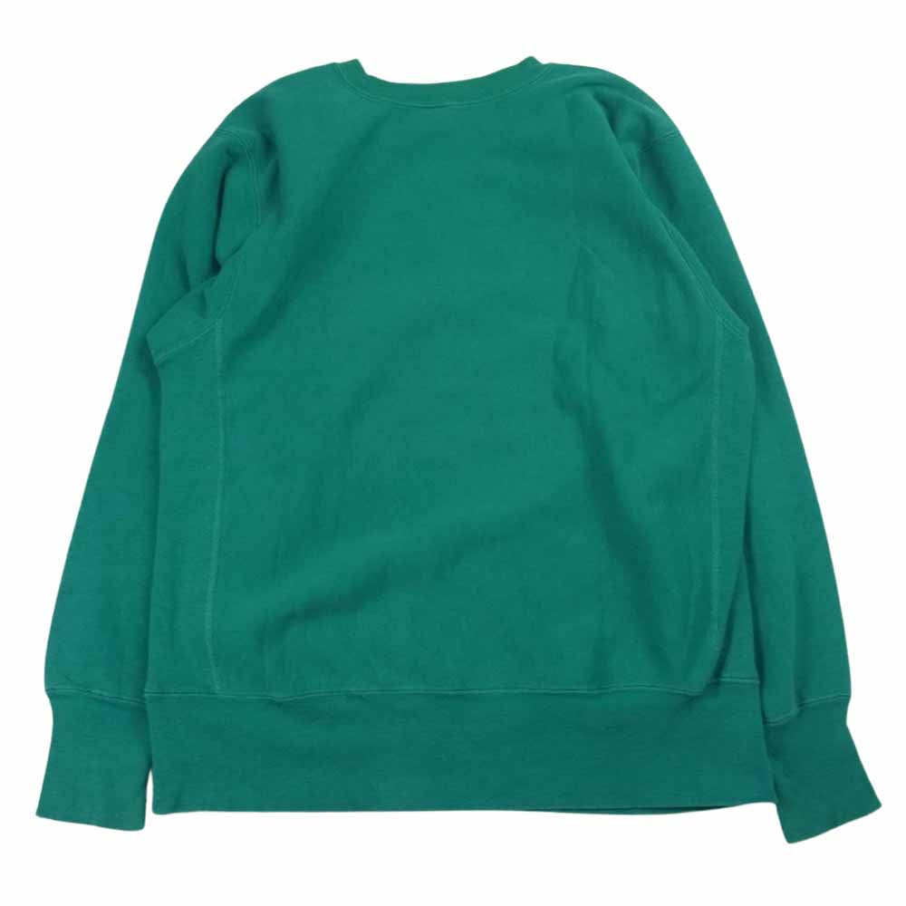 Champion チャンピオン 90s ヴィンテージ 刺繍タグ USA製 MINESOTA カレッジロゴ リバースウィーブ スウェット グリーン系 L【中古】