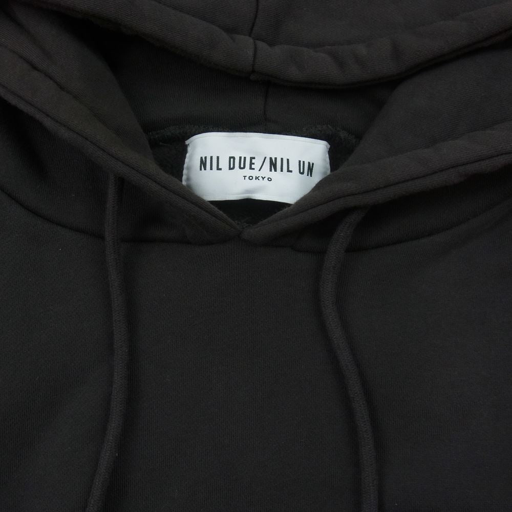 ニル デュエ / ニル アン EMBROIDERY FLOWER HOODIE フラワー 刺繍 プルオーバー パーカー ブラック ブラック系 F【中古】
