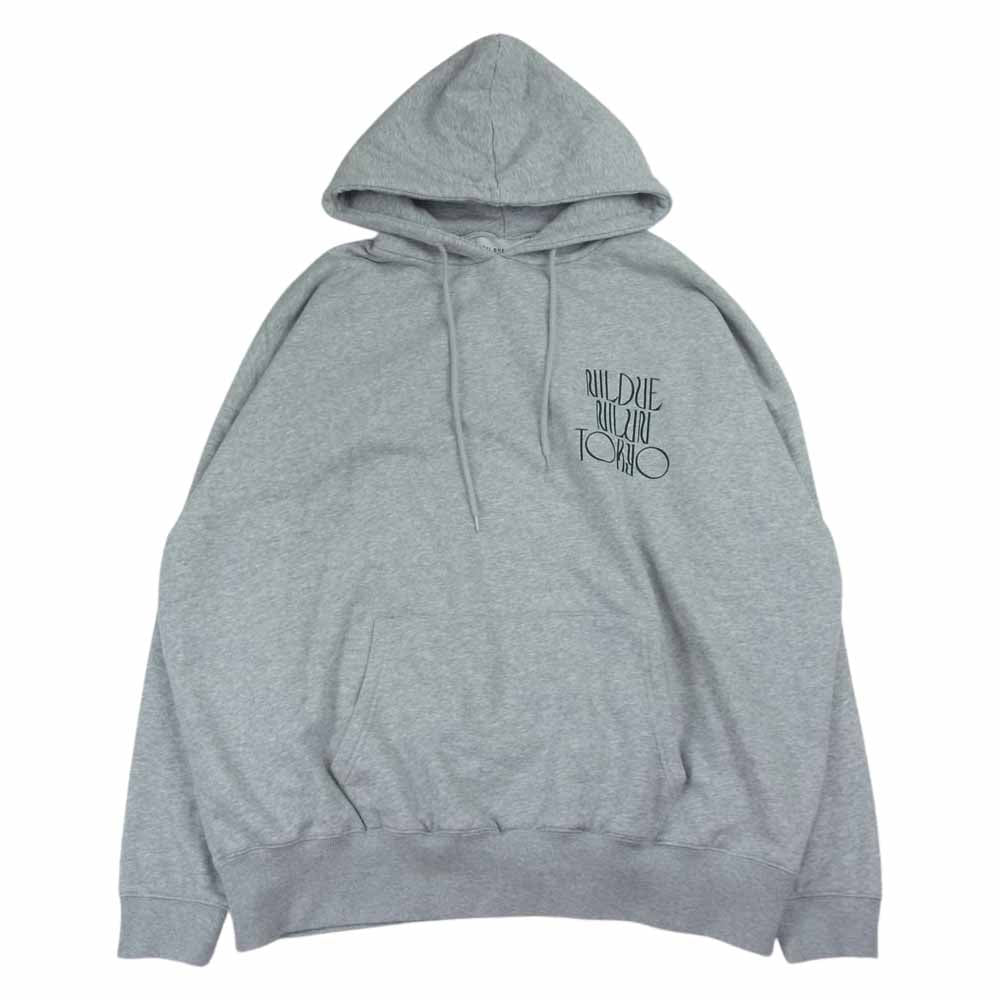 ニル デュエ / ニル アン EMBROIDERY FLOWER HOODIE フラワー 刺繍 プルオーバー パーカー グレー グレー系 F【中古】