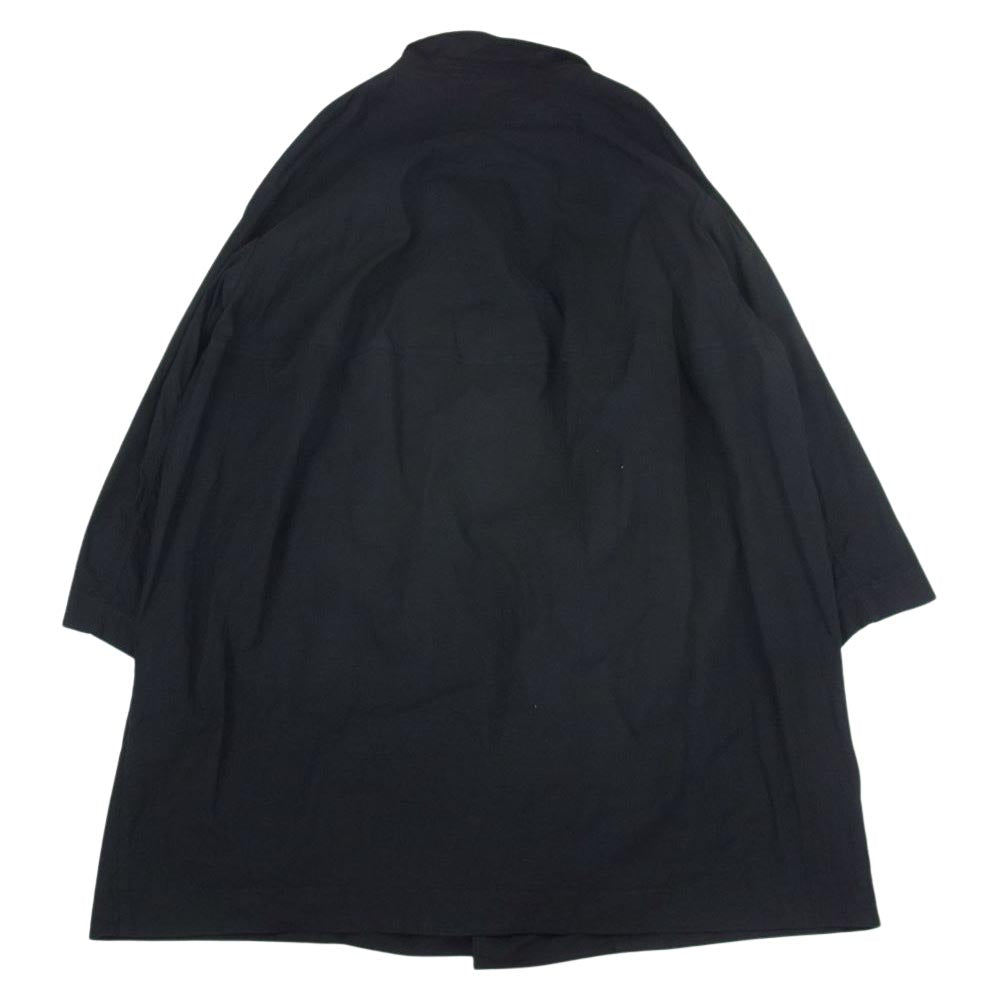ランドホルツ 221 5591201 スタンドカラー オーバー ロング コート ブラック系【中古】