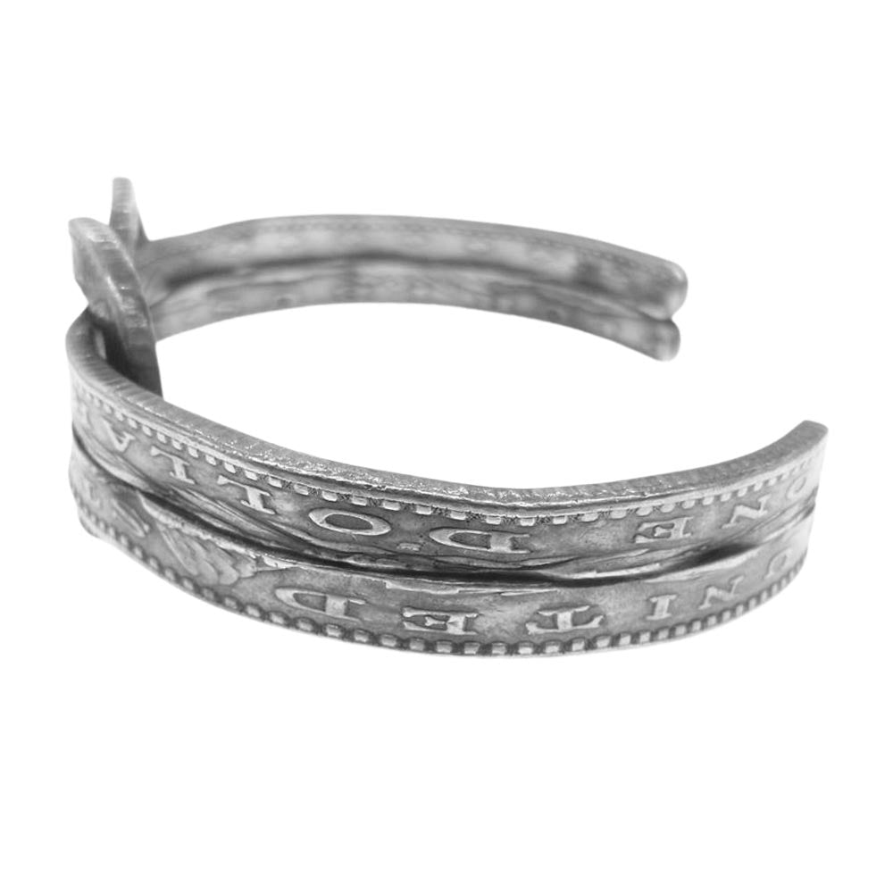 PHENOMENON BEYOND DESCRIPTION フェノメノンビヨンドディスクリプション PBD-0473 2 TWIST BANGLE ツイストオールドコイン バングル シルバー系【中古】