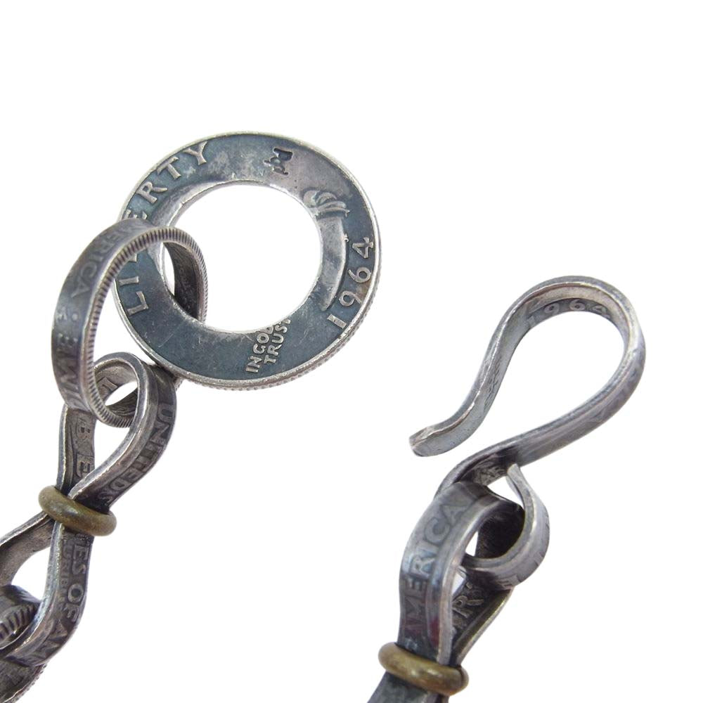 PHENOMENON BEYOND DESCRIPTION フェノメノンビヨンドディスクリプション PBD-0479  FIGURE OF EIGHT WALLET CHAIN オールドコイン ウォレットチェーン シルバー系【中古】