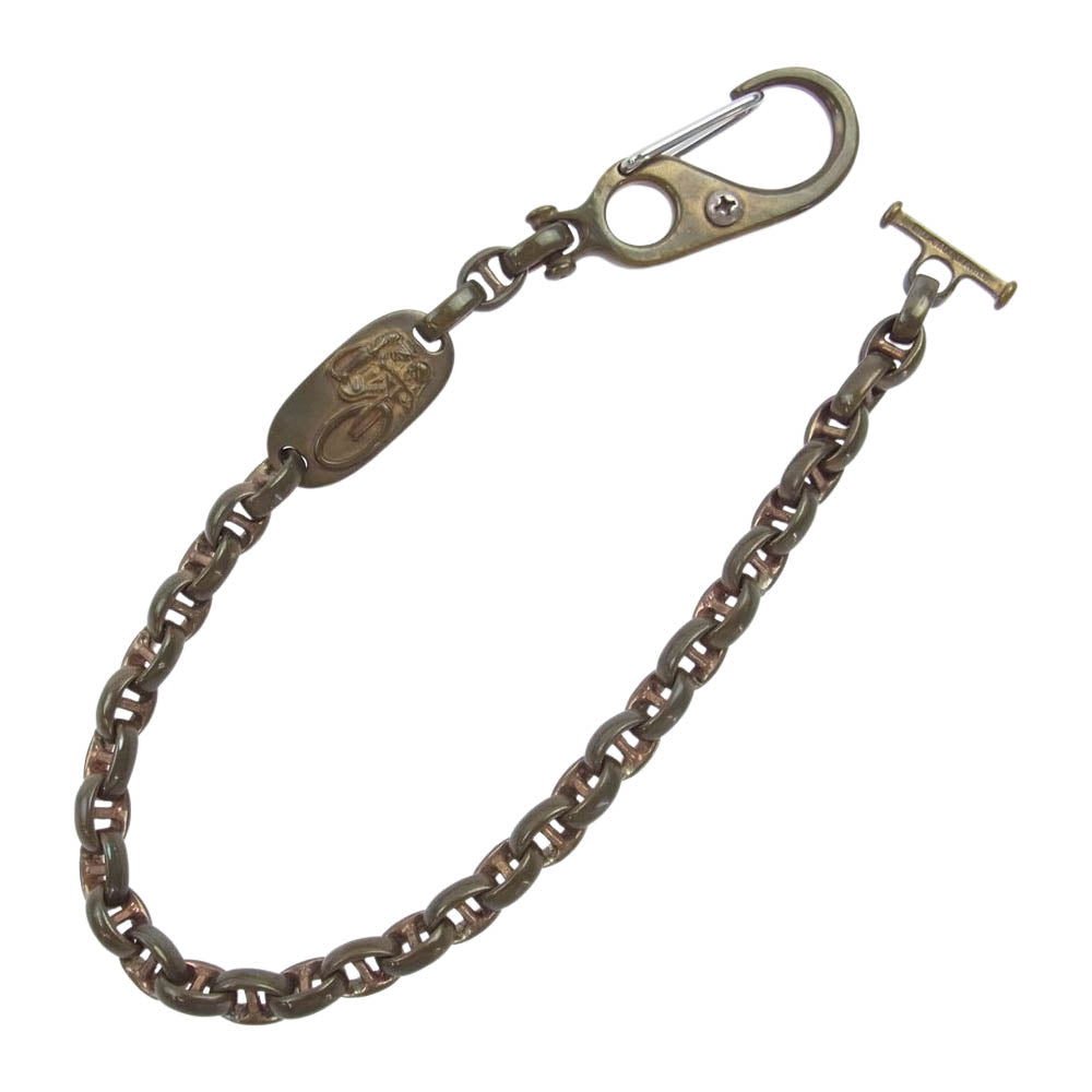 BILL WALL LEATHER ビルウォールレザー B.E.D Wallet/C ジェフデッカー ボートリンク ウォレットチェーン ブラス ゴールド系【中古】