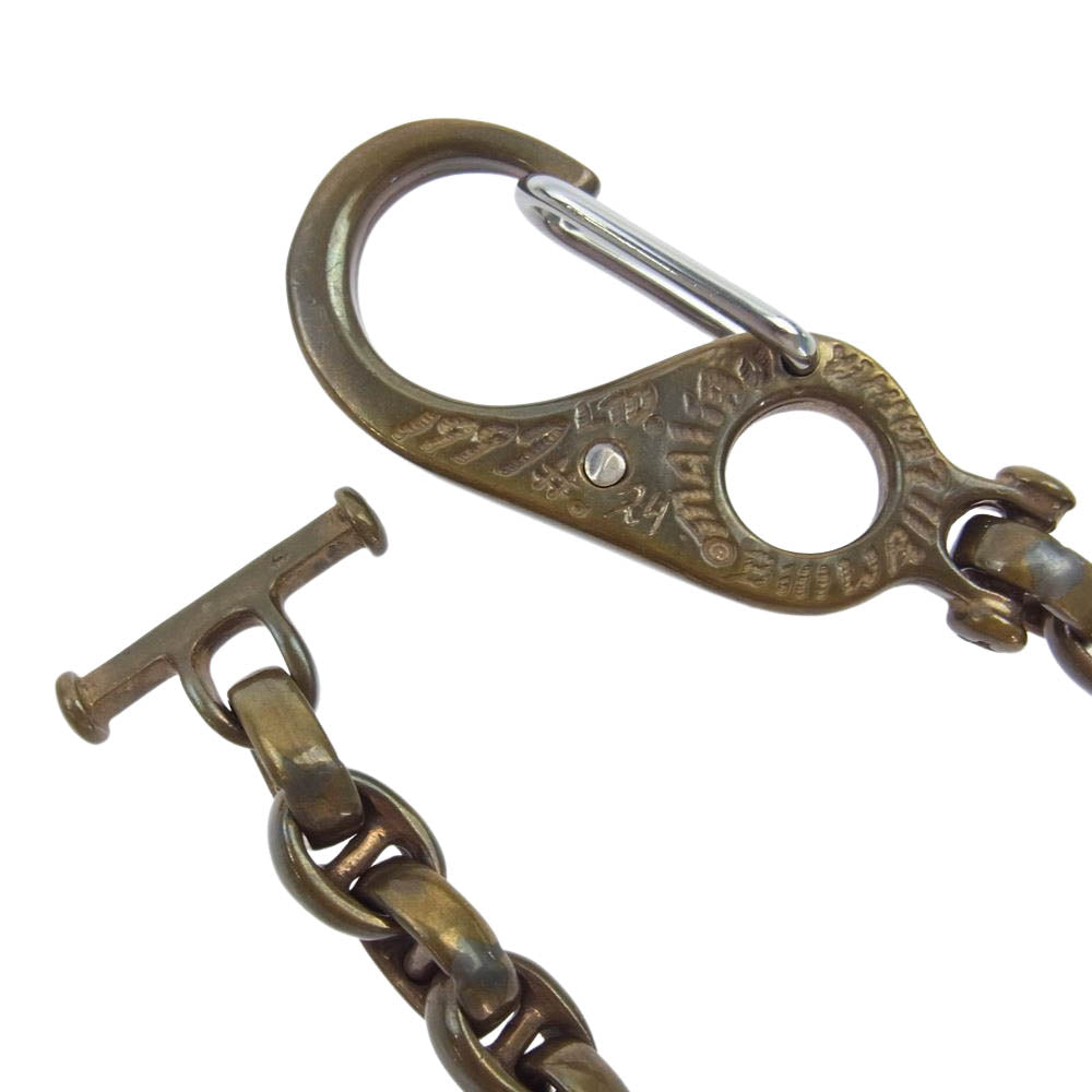 BILL WALL LEATHER ビルウォールレザー B.E.D Wallet/C ジェフデッカー ボートリンク ウォレットチェーン ブラス ゴールド系【中古】